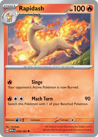 Rapidash 78/207 from Scarlet & Violet 151