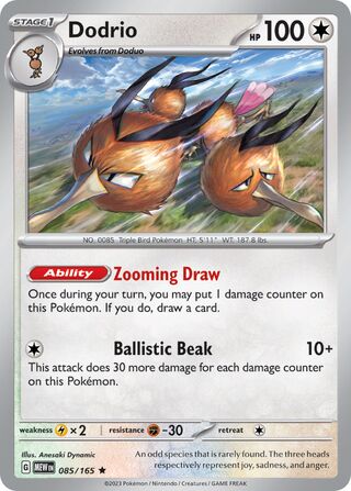 Dodrio 85/207 from Scarlet & Violet 151