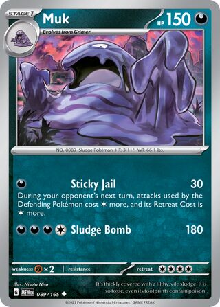 Muk 89/207 from Scarlet & Violet 151