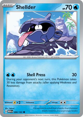Shellder 90/207 from Scarlet & Violet 151