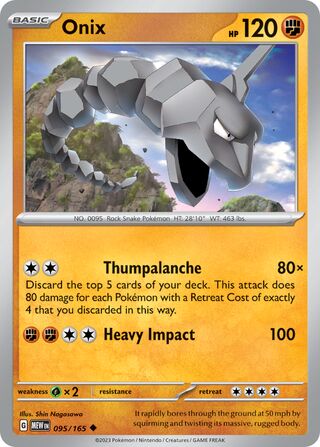 Onix 95/207 from Scarlet & Violet 151