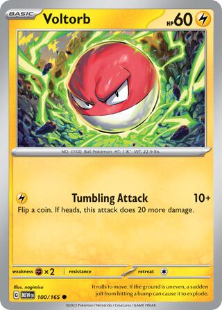Voltorb 100/207 from Scarlet & Violet 151