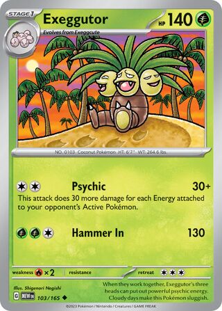 Exeggutor 103/207 from Scarlet & Violet 151