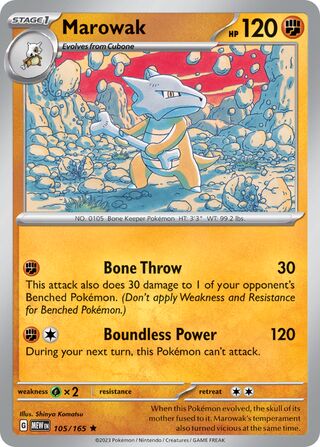 Marowak 105/207 from Scarlet & Violet 151