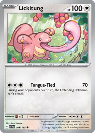 Lickitung 108/207 from Scarlet & Violet 151
