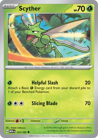 Scyther 123/207 from Scarlet & Violet 151