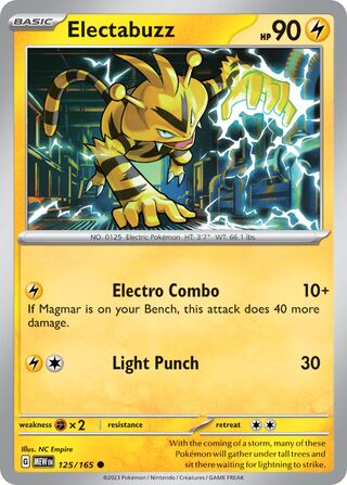Electabuzz 125/207 from Scarlet & Violet 151