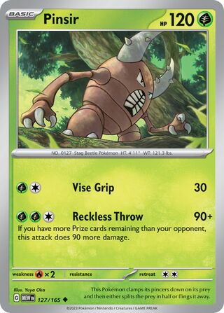 Pinsir 127/207 from Scarlet & Violet 151
