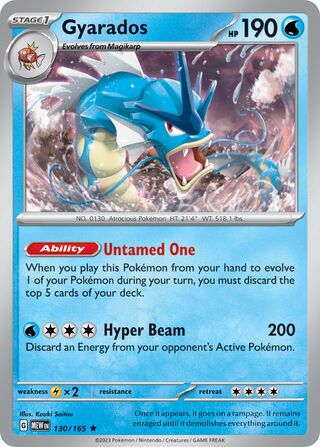 Gyarados 130/207 from Scarlet & Violet 151