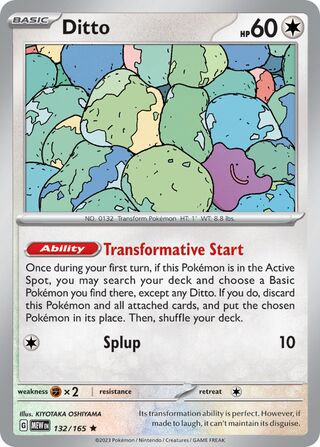 Ditto 132/207 from Scarlet & Violet 151