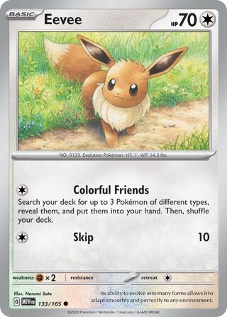 Eevee 133/207 from Scarlet & Violet 151
