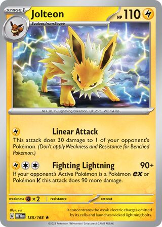 Jolteon 135/207 from Scarlet & Violet 151