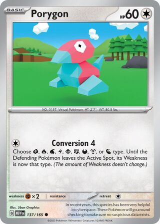 Porygon 137/207 from Scarlet & Violet 151
