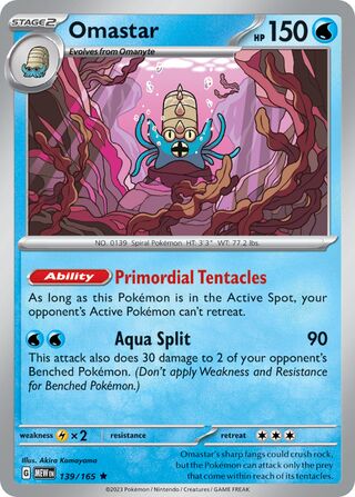 Omastar 139/207 from Scarlet & Violet 151
