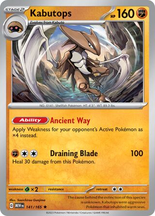 Kabutops 141/207 from Scarlet & Violet 151