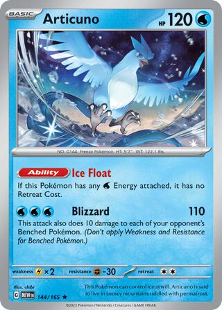 Articuno 144/207 from Scarlet & Violet 151