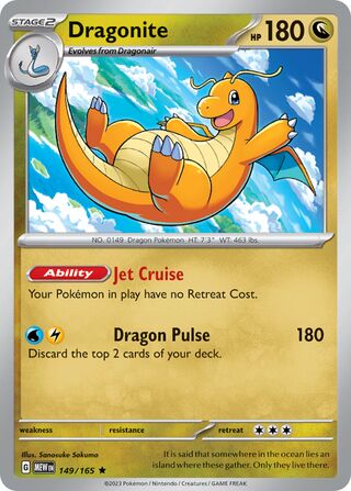 Dragonite 149/207 from Scarlet & Violet 151