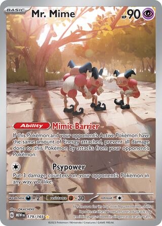 Mr. Mime 179/207 from Scarlet & Violet 151