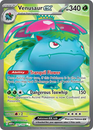 Venusaur ex 182/207 from Scarlet & Violet 151