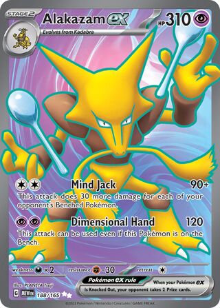 Alakazam ex 188/207 from Scarlet & Violet 151