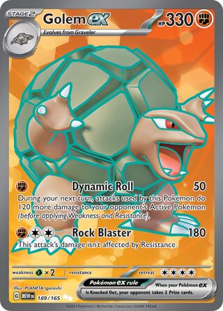 Golem ex 189/207 from Scarlet & Violet 151