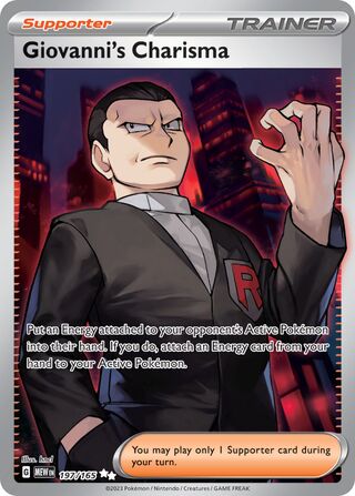 Giovanni's Charisma 197/207 from Scarlet & Violet 151