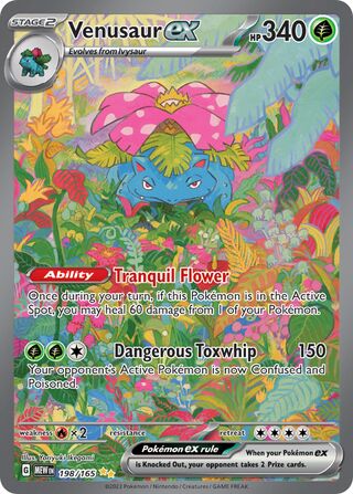 Venusaur ex 198/207 from Scarlet & Violet 151