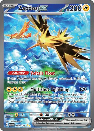 Zapdos ex 202/207 from Scarlet & Violet 151