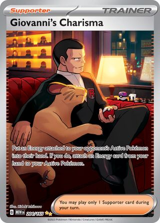 Giovanni's Charisma 204/207 from Scarlet & Violet 151