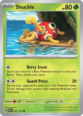 Shuckle 5/230 from Obsidian Flames