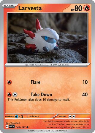 Larvesta 40/230 from Obsidian Flames