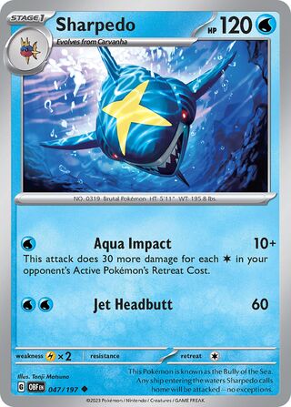 Sharpedo 47/230 from Obsidian Flames