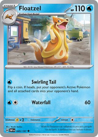 Floatzel 49/230 from Obsidian Flames