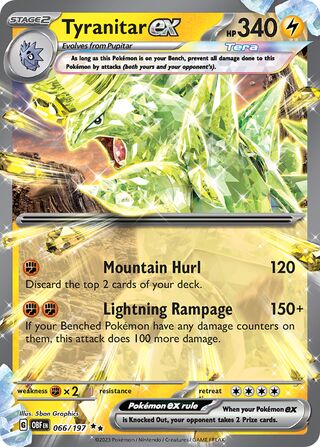 Tyranitar ex 66/230 from Obsidian Flames