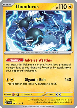 Thundurus 70/230 from Obsidian Flames