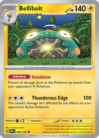 Bellibolt 78/230 from Obsidian Flames