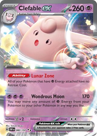 Clefable ex 82/230 from Obsidian Flames