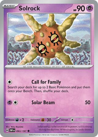 Solrock 93/230 from Obsidian Flames