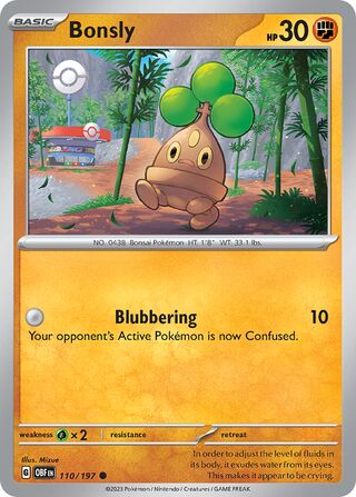 Bonsly 110/230 from Obsidian Flames