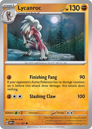 Lycanroc 117/230 from Obsidian Flames