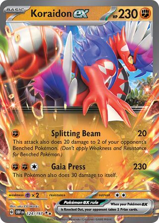 Koraidon ex 124/230 from Obsidian Flames
