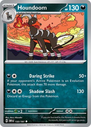 Houndoom 133/230 from Obsidian Flames