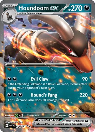 Houndoom ex 134/230 from Obsidian Flames