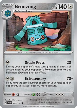 Bronzong 145/230 from Obsidian Flames