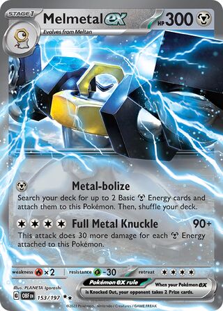 Melmetal ex 153/230 from Obsidian Flames