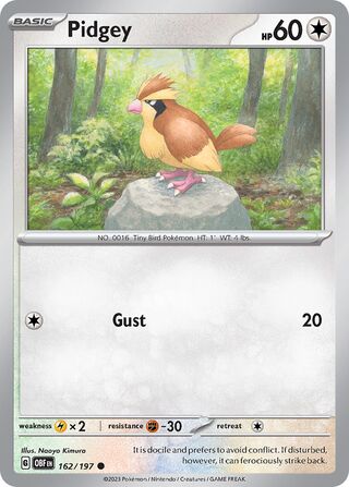 Pidgey 162/230 from Obsidian Flames