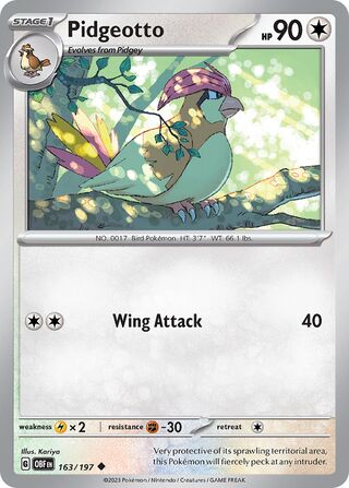 Pidgeotto 163/230 from Obsidian Flames