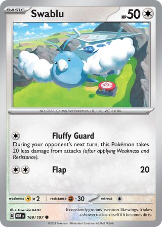 Swablu 169/230 from Obsidian Flames
