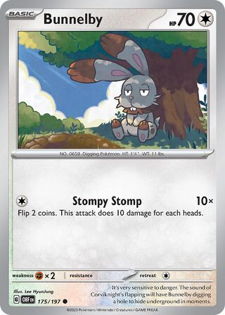 Bunnelby 175/230 from Obsidian Flames