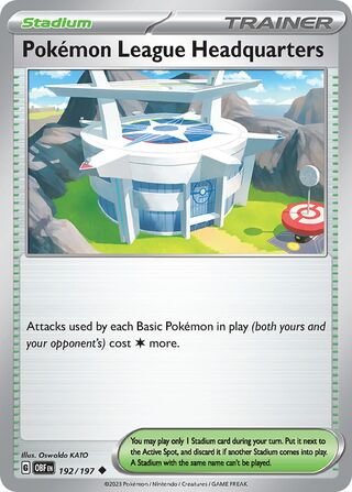 Pokémon League Headquarters 192/230 from Obsidian Flames